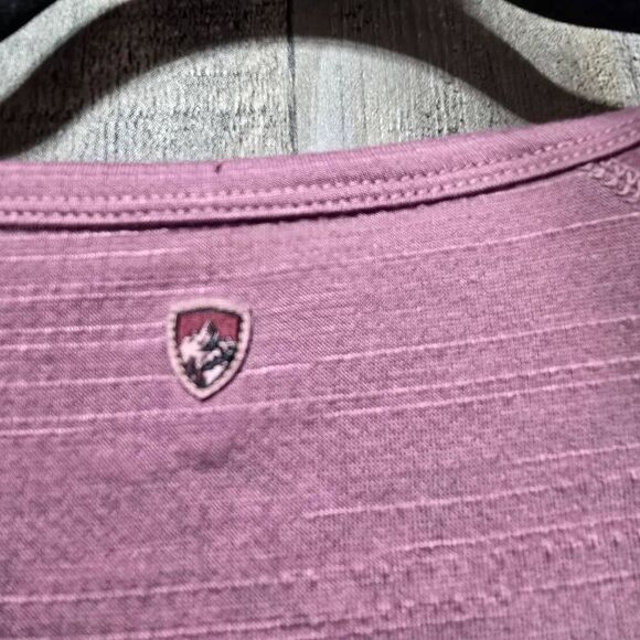 5/$25 Kuhl Pink Chambray Tee - Picture 4 of 6